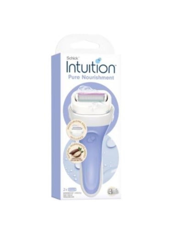 Intuition Pure Nourishment Razor with Cocoa Butter for Hydration Brown